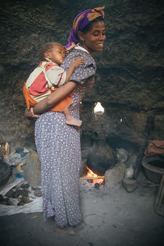 Ethiopian Mother and Baby