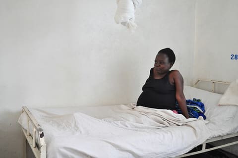 USAID supported Nemba Hospital in Rwanda. Mothers wait at hospital to be there when labor begins. Credit: Amy Cotter/USAID