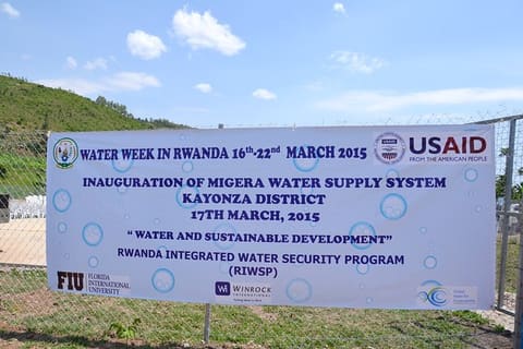Migera Water System Handover - USAID Rwanda Integrated Water Security Program