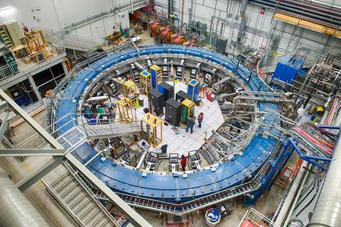 The Muon g-2 ring is almost complete