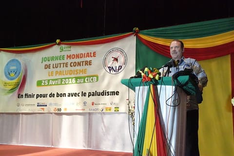 Ambassador at the World Malaria Day ceremony, USAID/Mali, 2016