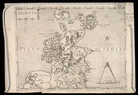 First Map of Scotland 'Scotia: Regno di Scotia' - 1570