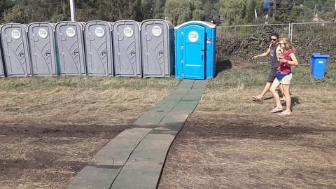 Accessible toilets at Zaxidfest