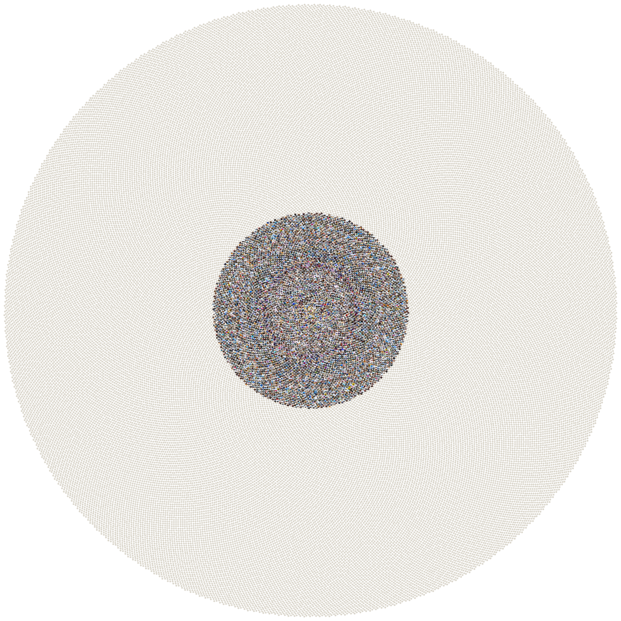 Sunflower mosaic of every photo in this Data Lifeboat