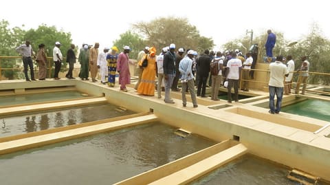 La station de pompage de Mopti