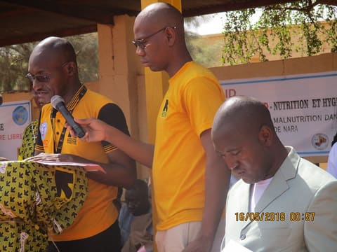 Allocution du chef de Projet USAID-Nutrition et Hygiène de IRC Nara