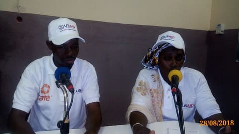 Enregistrement de l'émission sur la SMAM à Mopti