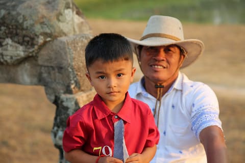 Cambodia child & man_