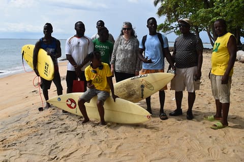 CDA and surfers at the Surf club in Grand Cape Mount2