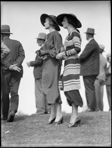 Racegoers at Warwick Farm racecourse