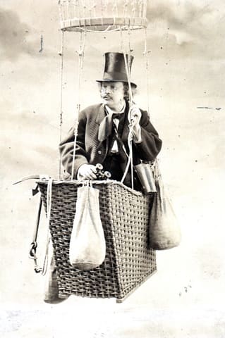 Portrait of Felix Nadar (1820-1910), Photographer and Aeronautical Scientist