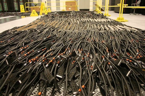 Cabling LLNL's Dawn supercomputer