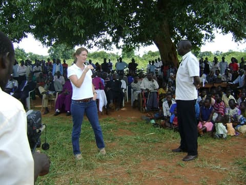 CAS101-USAID's Dana Stinson makes a speech
