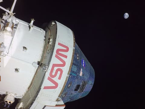 Flight Day 11: Orion Looks Back at Earth