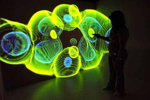 Data Represented in an Interactive 3-D Form