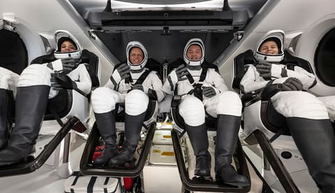 NASA’s SpaceX Crew-4 Splashdown (NHQ202210140006)