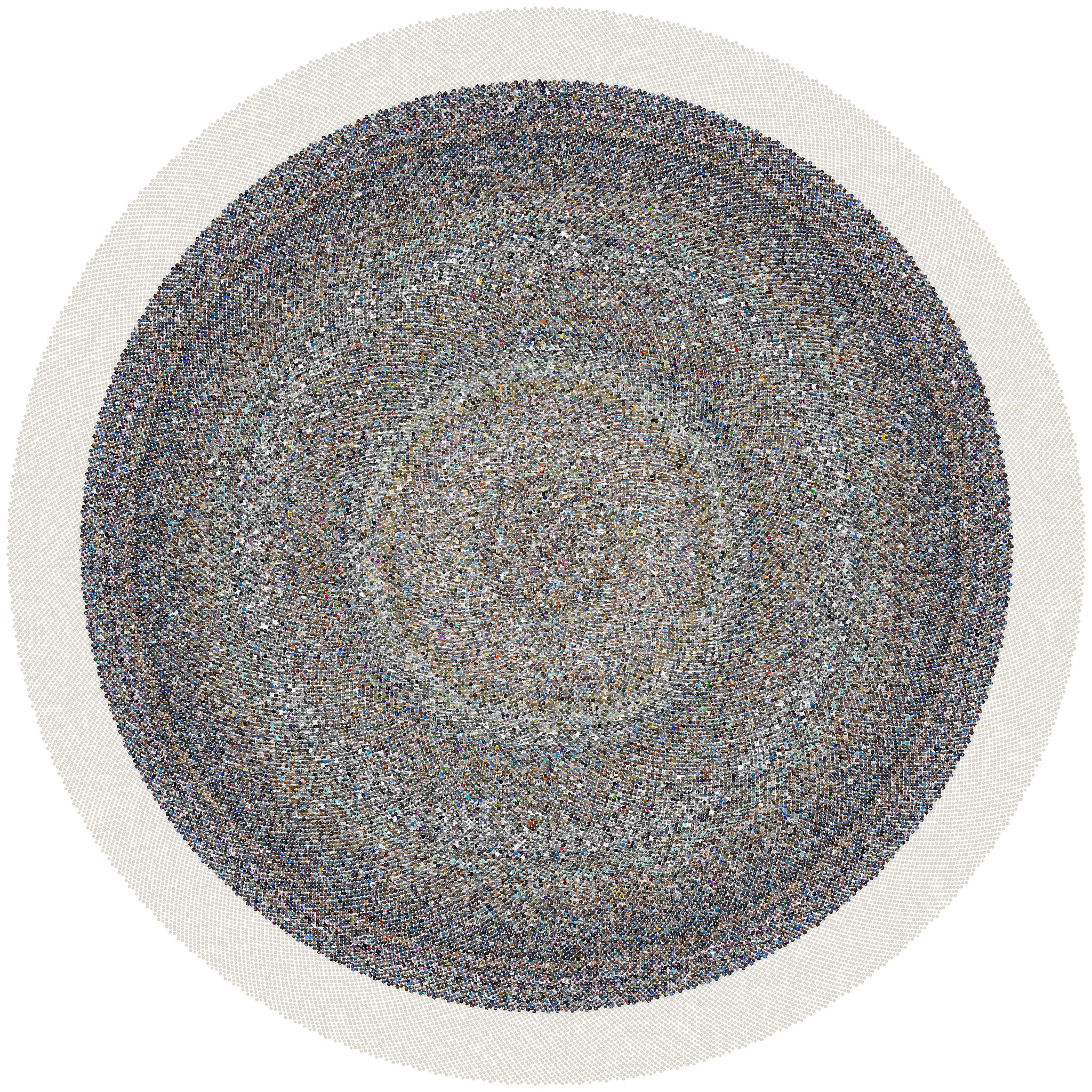 Sunflower mosaic of every photo in this Data Lifeboat