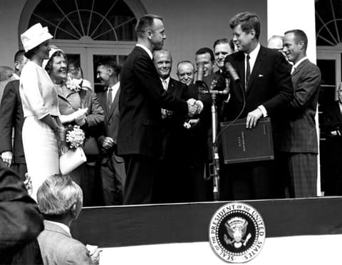Kennedy and Shepard in Washington D.C.