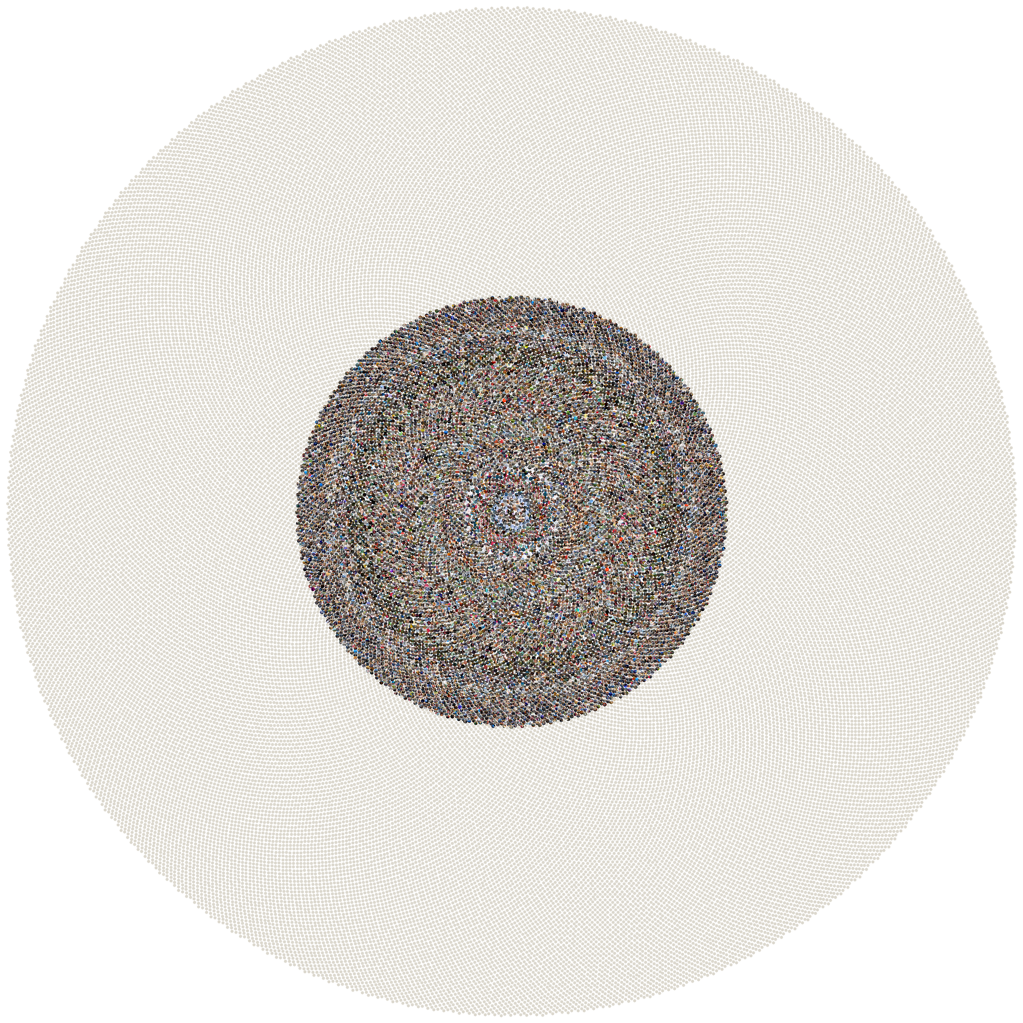 Sunflower mosaic of every photo in this Data Lifeboat