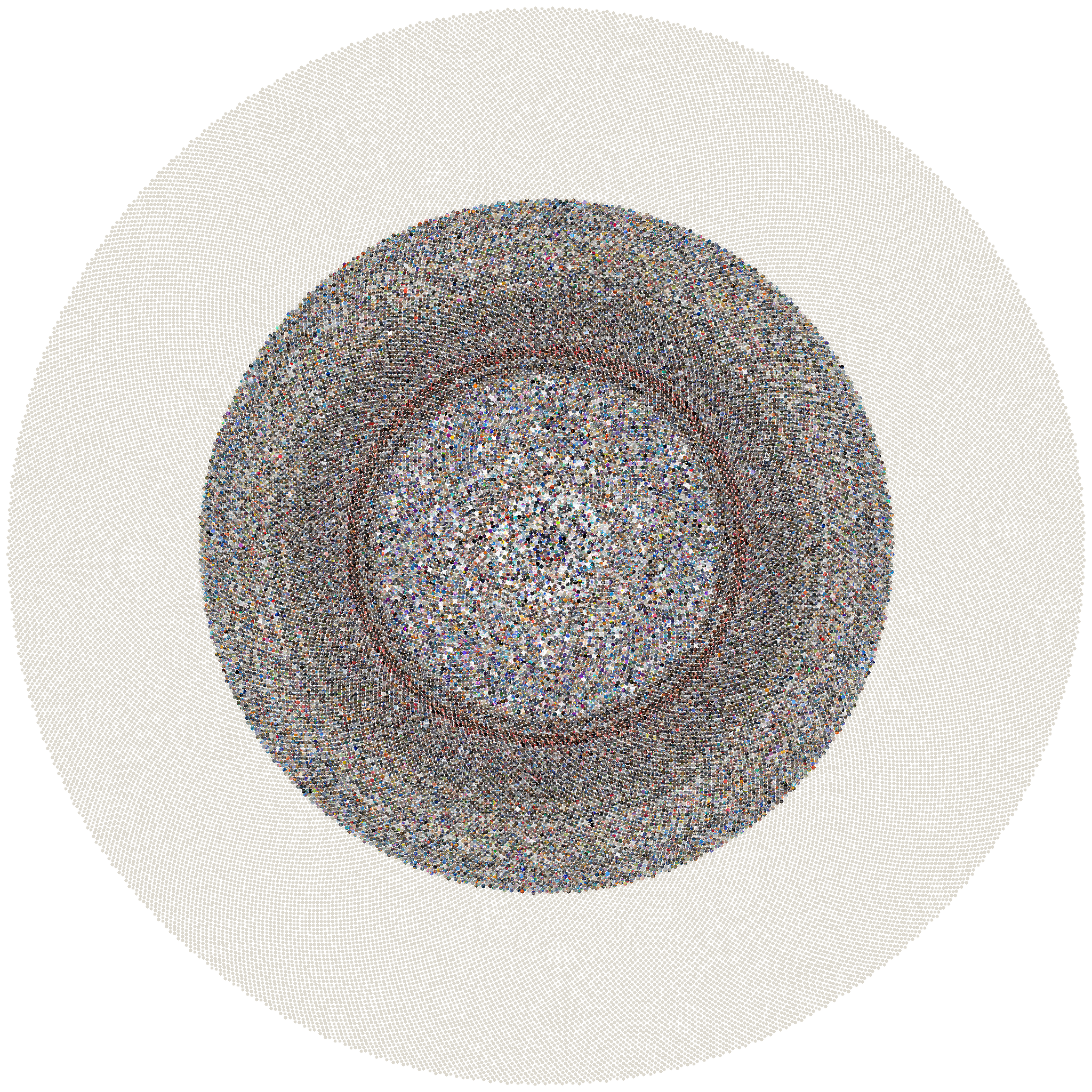 Sunflower mosaic of every photo in this Data Lifeboat