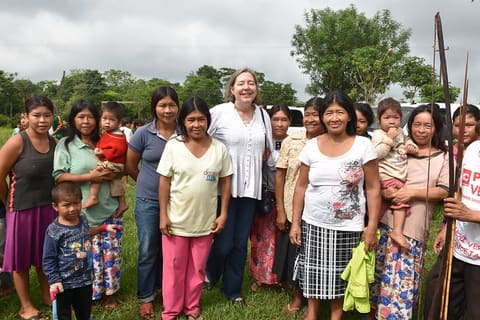 Visita a la Junta Comunitaria de Agua de la comunidad Aché Chupa Pou - San Rosamí