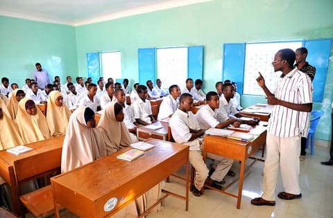 USAID-supported secondary school in Somalia