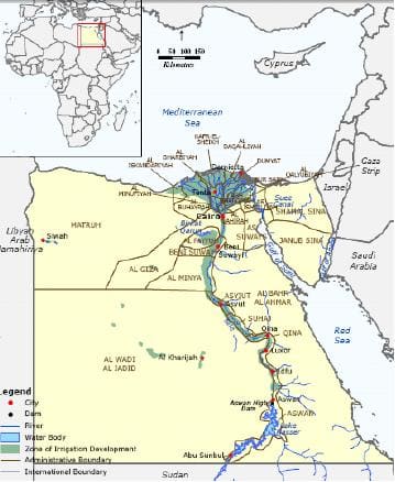 Egypt map