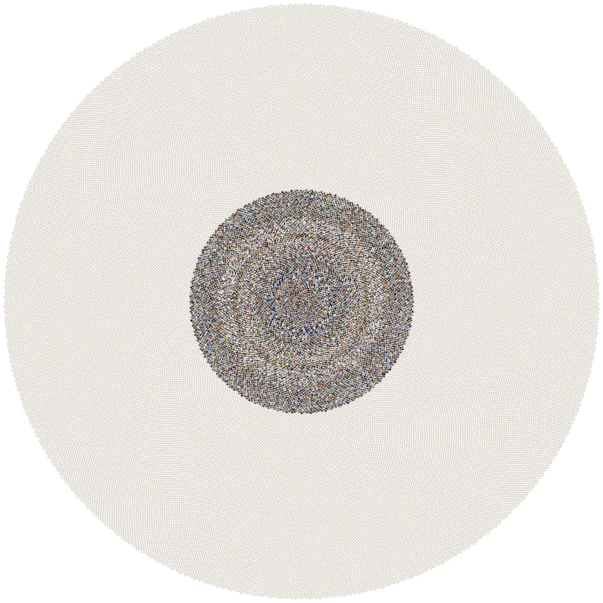 Sunflower mosaic of every photo in this Data Lifeboat