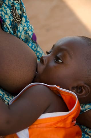 Child breastfeeding