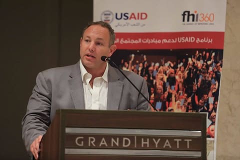 Sean Osner, USAID/Jordan’s Director of Democracy, Rights and Governance Office