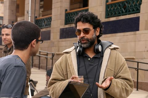 Director talking with an actor