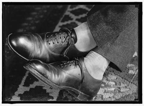 REDFIELD, WILLIAM COX. REP. FROM NEW YORK, 1911-1913; SEC. OF COMMERCE, 1913-1919. HIS SHARKSKIN SHOES (LOC)