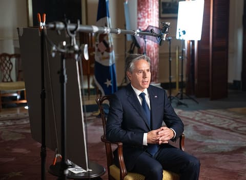 Secretary Blinken Participates in an Interview With PBS