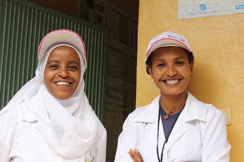 Health Officers at a Health Center in the SNNP Region of Ethiopia