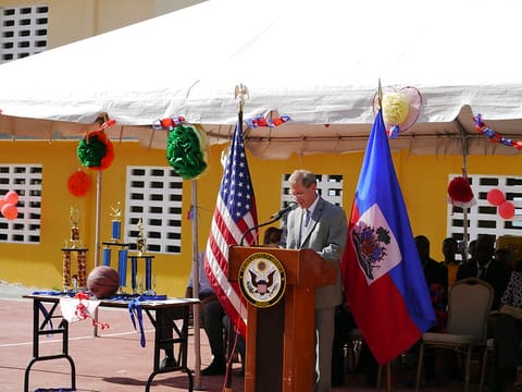USAID/Haiti Deputy Director Steve Olive speaks